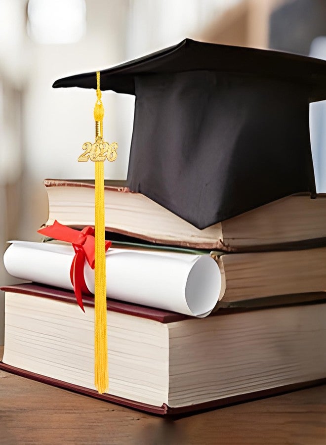Nelisylux 2026 Tassel Graduation, Gold Graduation Tassel, Tassel Charms for Graduations Cap Decorations, Tassels Memorial Grad Cords Class of 2026 College High School Graduate Hat Ceremonies Accessories - Image 4